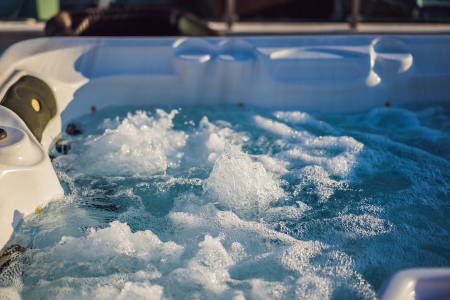 Hot tub hydromassage pool.