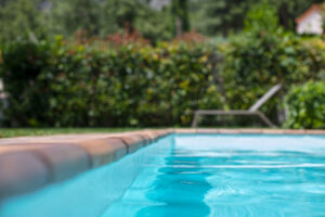 Close-up Blue Pool Water