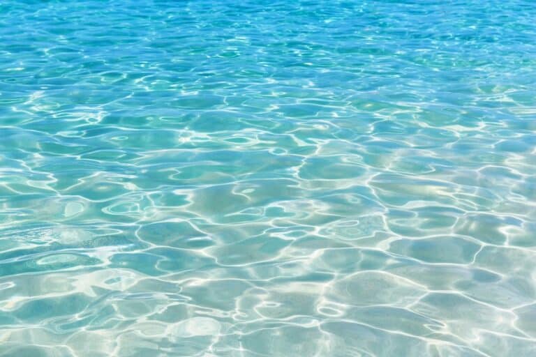 Surface of water in swimming pool.