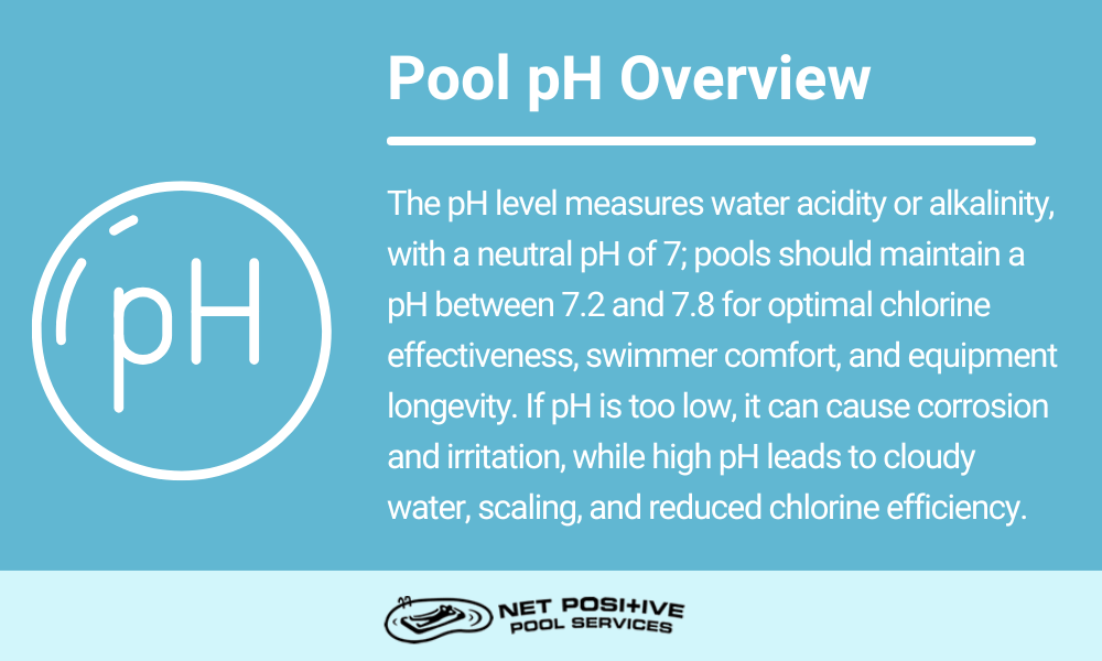 an infographic by net positive pools explaining what pH is