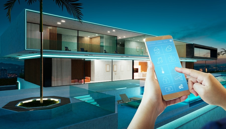 smart phone controlling pool