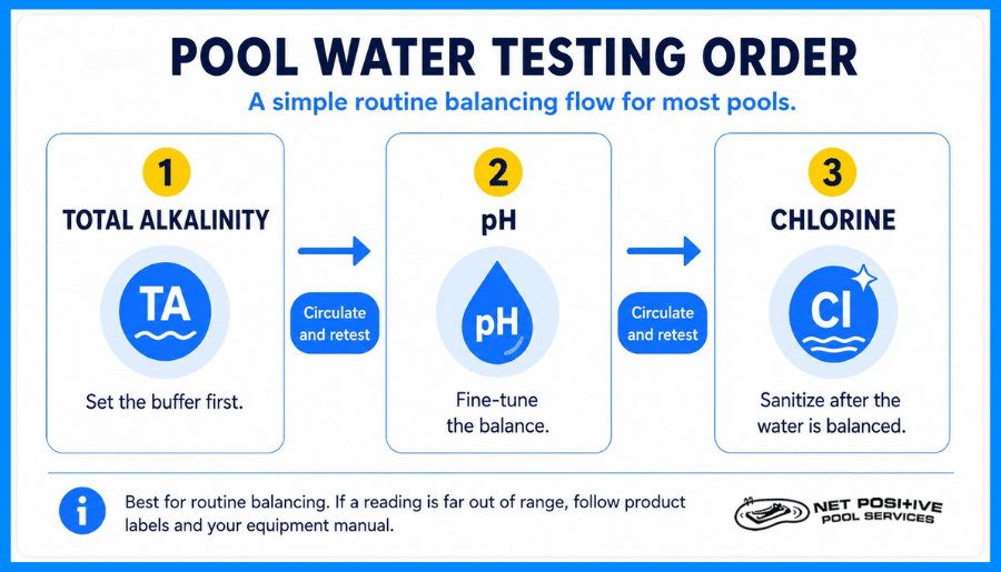 Pool Water Testing Order Infographic
